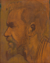 Head Study of a Thinker, 1900-1910.