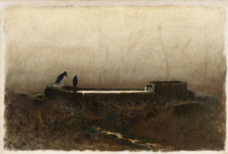 Watering Place with Ravens, 1878.