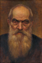 Head study of an old man with a beard, 1920-1923.