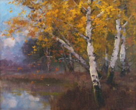 Birch trees, 1909.