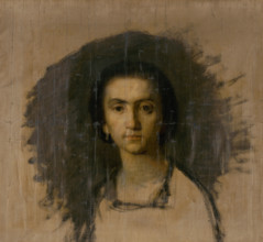Head Study of a Woman, 1860-1870.