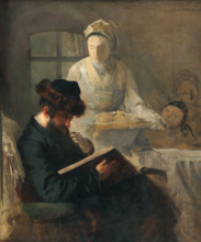 At the Rabbi's, 1875-1890.
