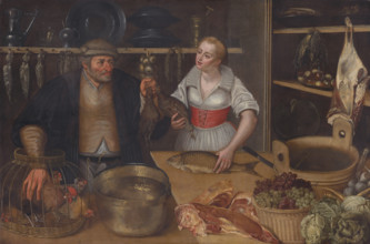 Poultry Seller (Market Scene), before 1600.
