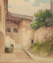 Interior of Krásna Hôrka Castle, 1923-1928. Medieval castle in Slovakia.