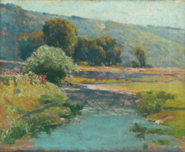Landscape with a stream in flood, 1917.