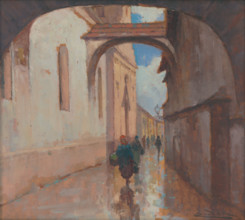 Hrnciarska ulica, Kosice, 1910-1915. Street in Slovakia.