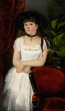 Portrait of a girl in a white dress, 1895.