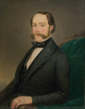 Portrait of a Man in a Green Armchair, 1860-1870.