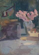Spring Motif with a Bouquet, after 1900.