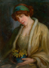 Woman with Flowers, 1900-1910.