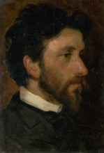Head Study of a Man, around 1900.