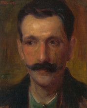 Man's Head, around 1900.
