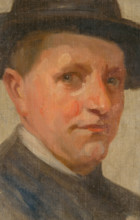 Head Study of a Man, around 1900.