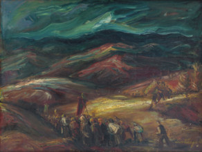 Landscape with procession, 1943.