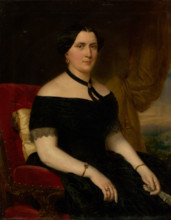 Portrait of a Woman in a Velvet Armchair, 1854.