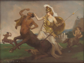 Palas Athena in Fight against Centaurs, 1917.