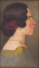 Study for the Portrait of the Artist Jonásová, 1900-1905.
