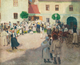 Market in Myjava, 1903.