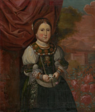 Portrait of a girl in a landscape, 1660-1670.