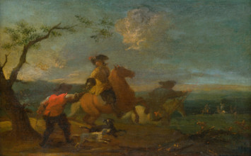 Riding Motif - Hunting Season, 1701-1800.