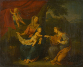 Seated Madonna with St. Catherine, 1670-1690.