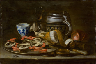 Still Life with Crayfish and Oysters, 1675-1700.