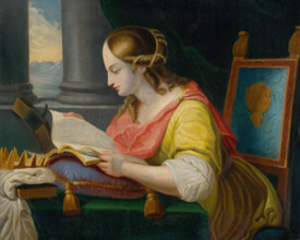 Seated Saint Catherine Studying, 1770-1800.
