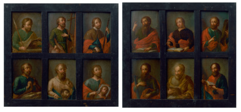 Twelve Apostles - Two Frames, 1750-1760.