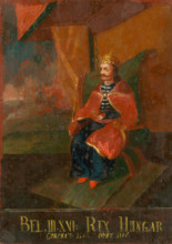 Béla III, 18th century. Inscription - Bel III.XVI.Rex Hungar Coronatus Obiit 1196