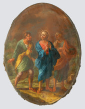 Christ on the Road to Emmaus, 18th century.