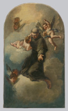 Saint Anthony on a Cloud Surrounded by Angels, 1770-1800.