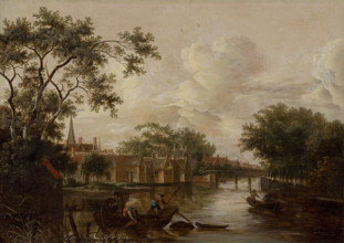 Town with River, 1680-1690.