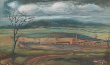 Brick factory near Kosice, 1948.