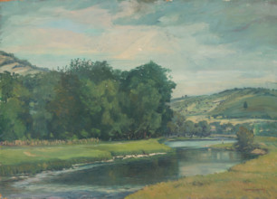 Landscape near Kosice, 1952.