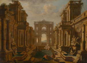 David and Bathsheba, 1720. Biblical scene.