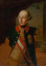 Study for a portrait of Emperor Joseph II, 1769. Joseph II (1741-1790) was Holy Roman Emperor from
