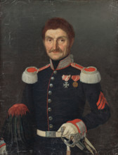 Portrait of a Man in a Uniform, around 1842.