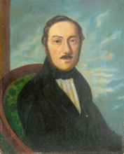 Portrait of a Man in an Armchair, 1840-1850.