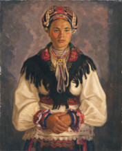 Woman from Pohronie in Mourning, 1933.