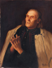Peasant praying, c1928.