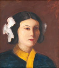 Portrait of Miss Vicková, around 1930.
