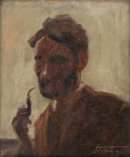 Study of a Man with a Pipe, around 1922.