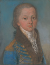 Portrait of Baron Joseph Mednyánszky at Young Age, 1800-1810.