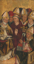 Fragment oltárneho krídla z Parchovian, 2nd half 15th century.