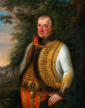 Portrait of Leopold Pálfy in a Landscape, 1800-1830.