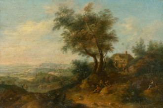 Landscape with a Figural Staffage, 1760-1780.