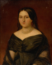Portrait of a Lady in a Dark Dress, 1860-1870.