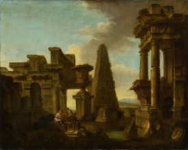 Dice Players in Romantic Ruins, 1700-1800.