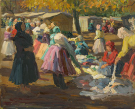 At the clothes market I, 1928.
