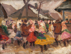 Study of Folk Merrymaking, around 1935.